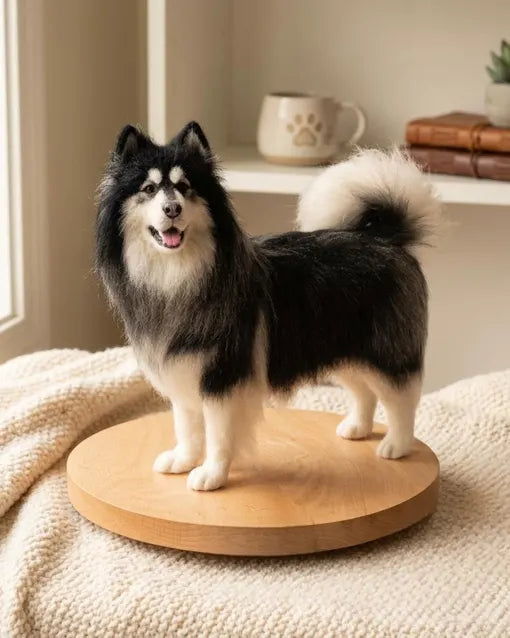Custom Needle Felted Pet Replica - Lifelike Wool Memorial Sculpture from Photo, Dog & Cat Loss Gift