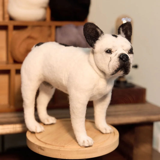 Custom Needle Felted Pet Replica - Lifelike Wool Memorial Sculpture from Photo, Dog & Cat Loss Gift